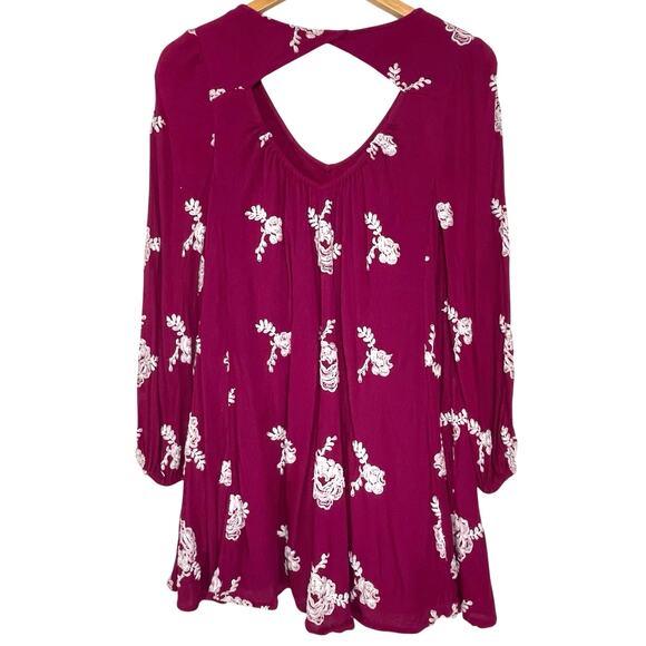 FREE PEOPLE Women’s Austin Emma Embroidered Boho Mini Swing Dress XS - Picture 6 of 6